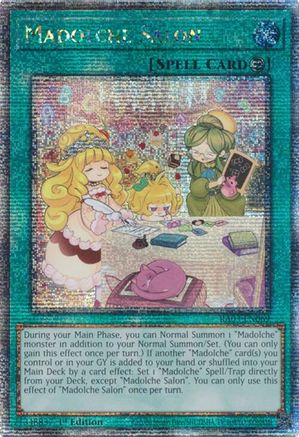 Madolche Salon (Quarter Century Secret Rare) Quarter Century Bonanza RA03-EN069 Near Mint Quarter Century Secret Rare English 1st Edition