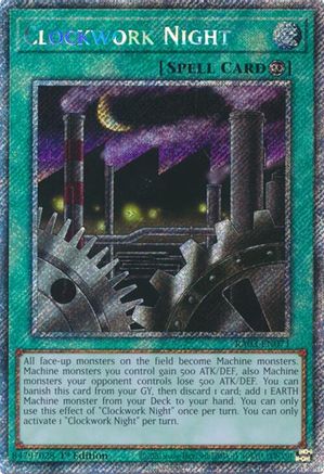 Clockwork Night (Platinum Secret Rare) Quarter Century Bonanza RA03-EN071 Near Mint Platinum Secret Rare English 1st Edition