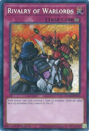 Rivalry of Warlords (Secret Rare) Quarter Century Bonanza RA03-EN075 Near Mint Secret Rare English 1st Edition