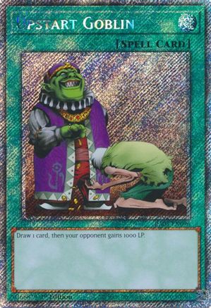 Upstart Goblin (Platinum Secret Rare) Quarter Century Bonanza RA03-EN096 Near Mint Platinum Secret Rare English 1st Edition