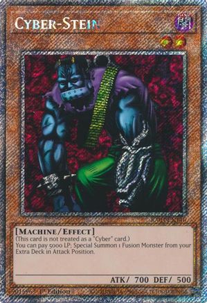 Cyber-Stein (Platinum Secret Rare) Quarter Century Bonanza RA03-EN146 Near Mint Platinum Secret Rare English 1st Edition