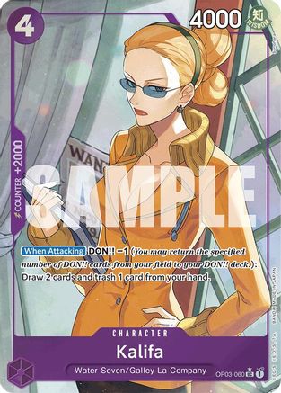 Kalifa (Full Art) OP03-060 Premium Booster -The Best- Uncommon Foil Near Mint  English