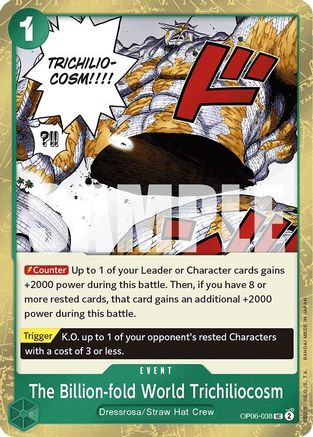 The Billion-fold World Trichiliocosm (Jolly Roger Foil) Premium Booster -The Best- OP06-038 Near Mint Uncommon Foil English