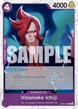 Vinsmoke Ichiji (OP06-060) (Jolly Roger Foil) Premium Booster -The Best- OP06-060 Near Mint  English Common Foil