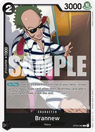 Brannew (Reprint) Premium Booster -The Best- OP03-089 Near Mint  English Rare Foil