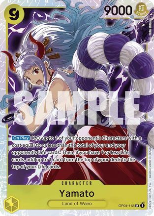 Yamato (OP04-112) (Reprint) OP04-112 Premium Booster -The Best- Super Rare Foil Near Mint  English