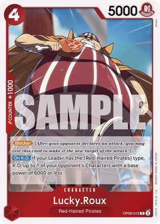 Lucky.Roux Emperors in the New World OP09-015 Near Mint Rare Foil English