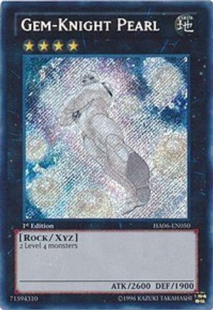 Gem-Knight Pearl Hidden Arsenal 6: Omega Xyz HA06-EN050 Near Mint Secret Rare English 1st Edition