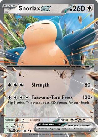 Snorlax ex 076/131 Prismatic Evolutions Double Rare (RR) Near Mint  English