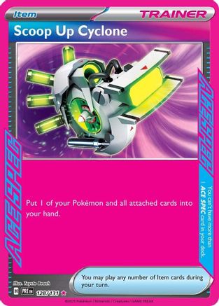 Scoop Up Cyclone SV: Prismatic Evolutions 128/131 Near Mint ACE SPEC Rare English Holofoil