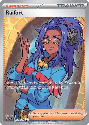 Raifort SV: Prismatic Evolutions 142/131 Near Mint Ultra Rare English Holofoil