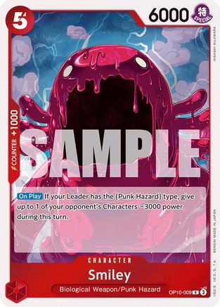 Smiley Royal Blood OP10-009 Near Mint  English Rare Foil