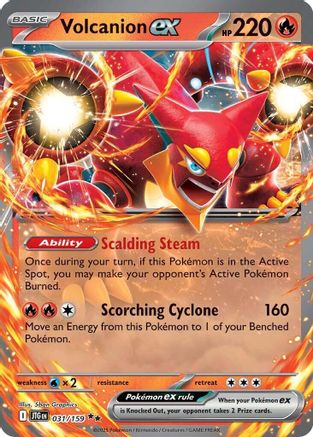 Volcanion ex - 031/159 SV09: Journey Together 031/159 Near Mint Double Rare English Holofoil