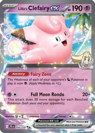 Lillie's Clefairy ex - 056/159 SV09: Journey Together 056/159 Near Mint Double Rare English Holofoil