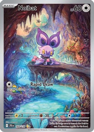 Noibat - 169/159 SV09: Journey Together 169/159 Near Mint Illustration Rare English Holofoil