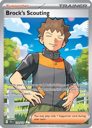 Brock's Scouting - 179/159 SV09: Journey Together 179/159 Near Mint Ultra Rare English Holofoil