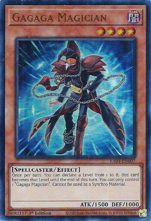 Gagaga Magician (UR) Quarter Century Stampede RA04-EN007 Near Mint Ultra Rare English 1st Edition