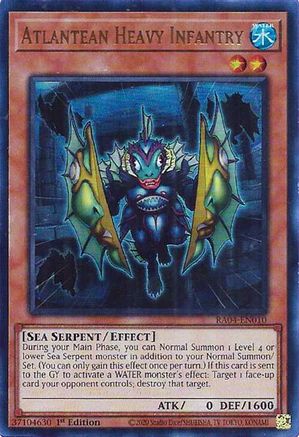 Atlantean Heavy Infantry (UR) Quarter Century Stampede RA04-EN010 Near Mint Ultra Rare English 1st Edition
