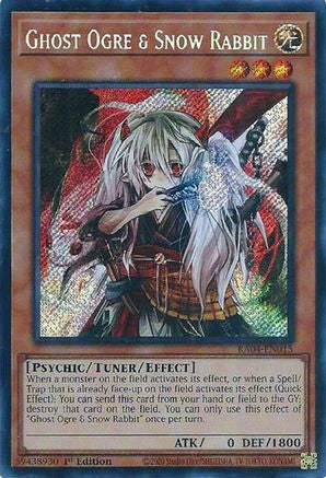 Ghost Ogre & Snow Rabbit (Secret Rare) Quarter Century Stampede RA04-EN015 Near Mint Secret Rare English 1st Edition