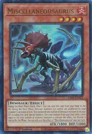 Miscellaneousaurus (UR) Quarter Century Stampede RA04-EN022 Near Mint Ultra Rare English 1st Edition