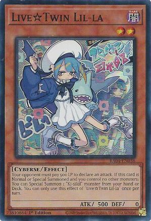 LiveTwin Lil-la Quarter Century Stampede RA04-EN036 Near Mint Super Rare English 1st Edition