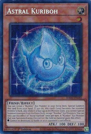Astral Kuriboh (Secret Rare) Quarter Century Stampede RA04-EN040 Near Mint Secret Rare English 1st Edition