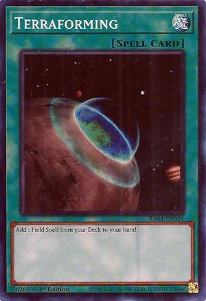Terraforming Quarter Century Stampede RA04-EN084 Near Mint Super Rare English 1st Edition