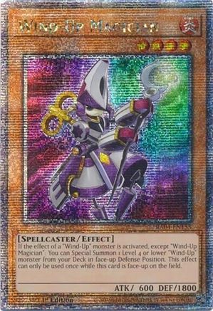 Wind-Up Magician (Quarter Century Secret Rare) Quarter Century Stampede RA04-EN153 Near Mint Quarter Century Secret Rare English 1st Edition