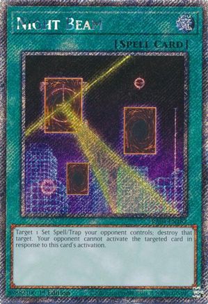 Night Beam RA04-EN182 Quarter Century Stampede 1st Edition Platinum Secret Rare Near Mint  English