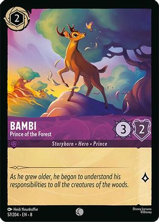 Bambi - Prince of the Forest 57/204 Reign of Jafar Common Near Mint  English