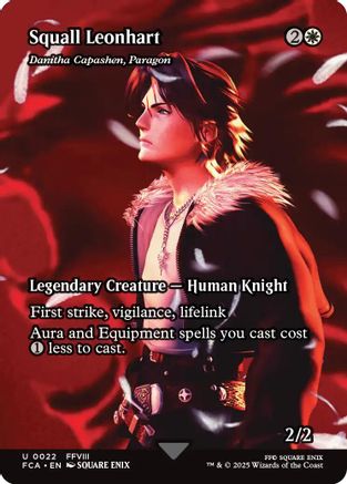 Squall Leonhart Final Fantasy Through the Ages #22 Near Mint Uncommon Foil English