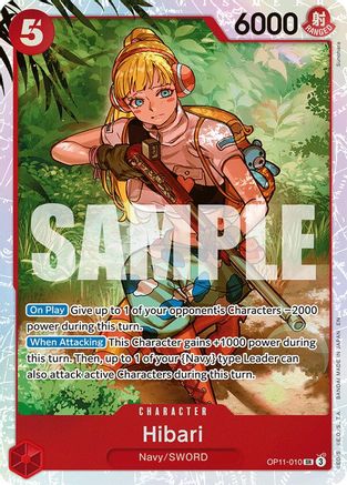 Hibari OP11-010 A Fist of Divine Speed Super Rare Foil Near Mint  English