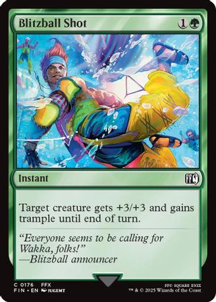 Blitzball Shot Final Fantasy #176 Near Mint Common Foil English