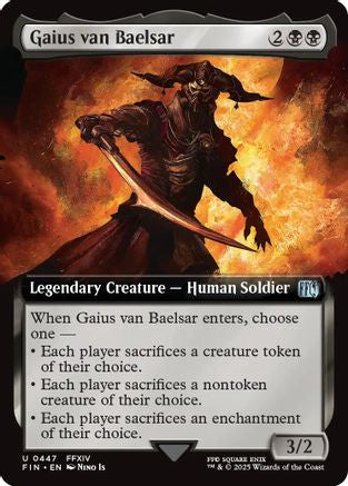 Gaius van Baelsar (Extended Art) #447 Final Fantasy Uncommon Near Mint  English
