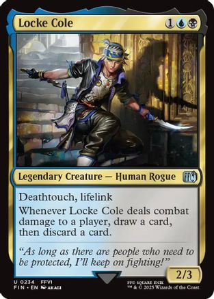 Locke Cole #234 Final Fantasy Uncommon Foil Near Mint  English