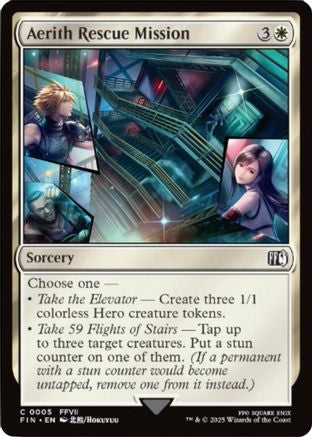 Aerith Rescue Mission Final Fantasy #5 Near Mint Common Foil English