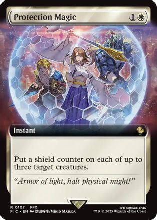 Protection Magic (Extended Art) #107 Commander: Final Fantasy Rare Near Mint  English