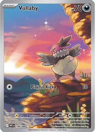Vullaby - 144/086 SV: Black Bolt 144/086 Near Mint Illustration Rare English Holofoil