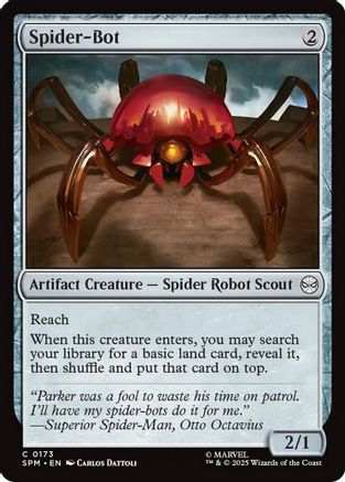 Spider-Bot #173 Marvel's Spider-Man Common Foil Near Mint  English