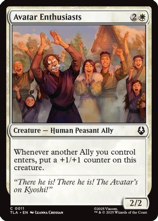 Avatar Enthusiasts #11 Avatar The Last Airbender Common Foil Near Mint  English