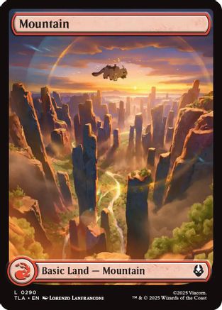 Mountain #290 Avatar The Last Airbender Land Foil Near Mint  English