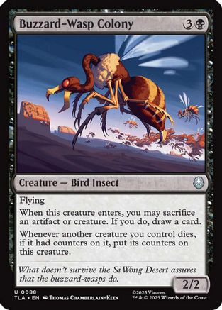 Buzzard-Wasp Colony #88 Avatar The Last Airbender Uncommon Foil Near Mint  English