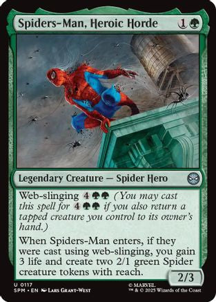 Spiders-Man, Heroic Horde #117 Marvel's Spider-Man Uncommon Foil Near Mint  English