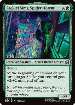 Ezekiel Sims, Spider-Totem #100 Marvel's Spider-Man Uncommon Foil Near Mint  English