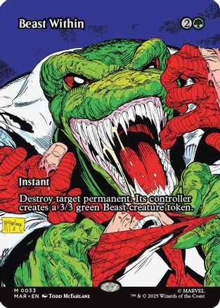 Beast Within (Borderless) #33 Marvel Universe Eternal Legal Mythic Near Mint  English