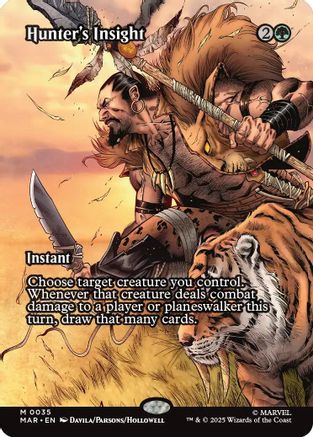 Hunter's Insight (Borderless) #35 Marvel Universe Eternal Legal Mythic Near Mint  English