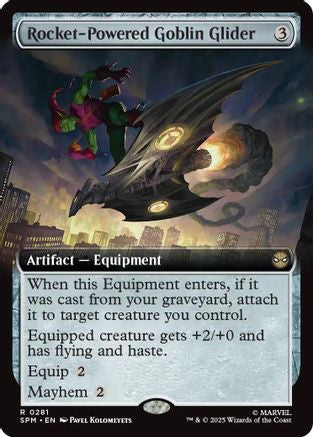 Rocket-Powered Goblin Glider (Extended Art) #281 Marvel's Spider-Man Rare Near Mint  English