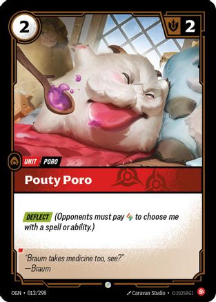 Pouty Poro 013/298 Riftbound Origins Common Foil Near Mint  English