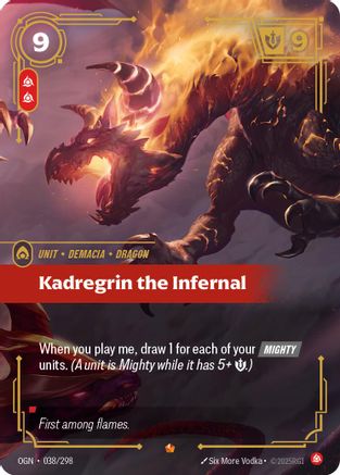 Kadregrin the Infernal 038/298 Riftbound Origins Epic Near Mint  English