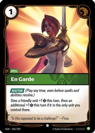 En Garde 046/298 Riftbound Origins Common Foil Near Mint  English